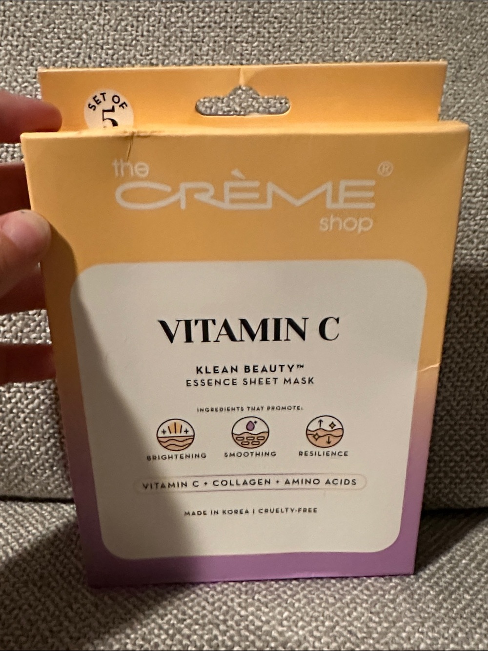Vitamin C Essence Sheet Mask set of 5